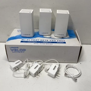 Linksys White Velop Dual Band WiFi WHW01 - Photo 1/6