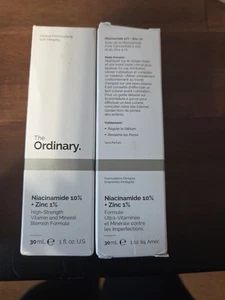 2PC~The Ordinary Niacinamide 10% + Zinc 1% 30ml/1 fl oz - Picture 1 of 1