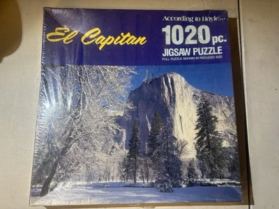 Rompecabezas retro vintage El Capitan 1020 piezas sellado escena de invierno de Yosemite Foto 1 de 4