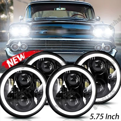 Faros halógenos delanteros 5 3/4"" 5,75" para Chevy Impala 1958-76 Chevelle 1964-70 Foto 1 de 4