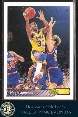 Magic Johnson 1992-93 Upper Deck #32a Los Angeles Lakers - Image 1 of 2