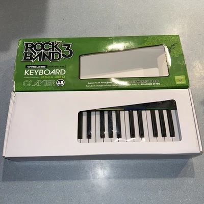 Microsoft Xbox 360 Rock Band 3 Wireless Keyboard w/ Strap *NEW* Damaged Box - Image 1 of 4