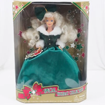 Vestido Verde Muñeca Navidad Colección Especial Vacaciones JAKKS Pacific 1997 De Colección Foto 1 de 4