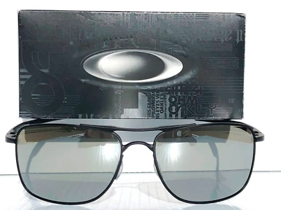 NUEVO Gafas de sol Oakley GAUGE 8 62mm Negro Mate POLARIZADAS Galaxy Cromo Espejo 4124 Foto 1 de 4