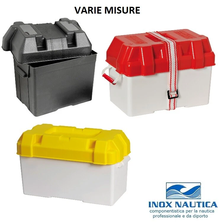 CASSETTA PORTA BATTERIA STAGNA IMPERMEABILE BARCA GOMMONE NAUTICA FINO A 120 AMP - Immagine 1 di 1