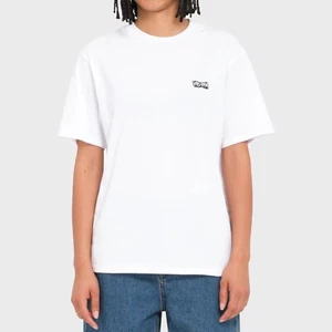 VOLCOM - Women's White Casual Short Sleeve T-Shirt - Picture 1 of 1