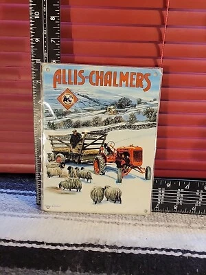 Allis Chalmers metal sign  - Image 1 of 2