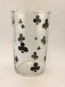 Swanky Swig Tumbler mit Spielkarte CLUBS 4,25"   - Bild 1 von 3