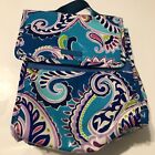 Vera Bradley Lunch Bag Medium Insulated Lined Padded Blue  Paisley Tote Plastic