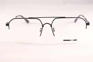 NEW Alexander McQueen MQ0217OA Black Half Rim WGE22 Eyeglasses Glasses Frames - Picture 1 of 7