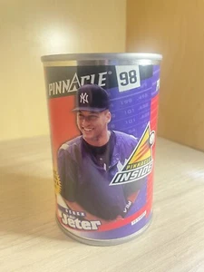 PINNACLE INSIDE 1998 DEREK JETER MLB YANKEES UNOPENED CAN W/10 BASEBALL CARDS - Picture 1 of 4