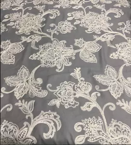 DESIGNER SANDERSON ALENCON 236165 LINO RICAMATO CREPUSCOLARE - Foto 1 di 1