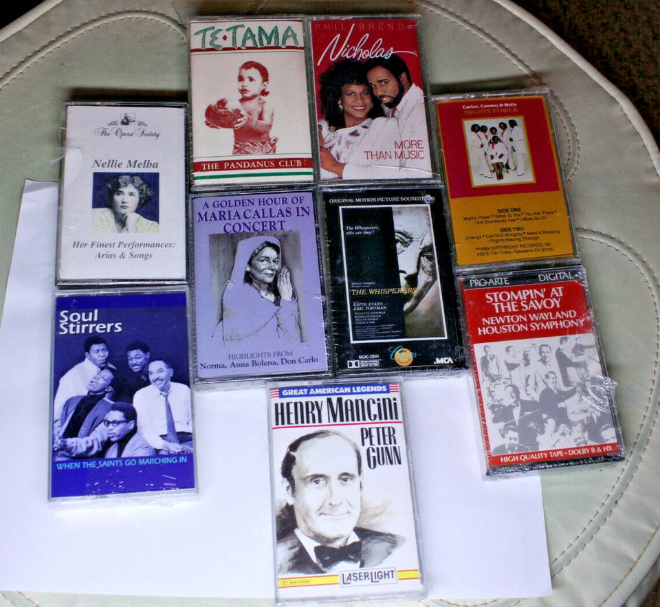 Cassette Tapes - Unopened - Folk, Classical, Opera, Gospel, Hawaiian, Random - Image 1 of 1
