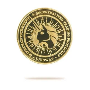 Cryptochips | Uniswap (UNI) Physical Crypto Coin | Sammlerstück Kryptowährung - Bild 1 von 7