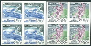 #MON (03028) Monaco 1992 Olimpiadi (N°1811/12) no Dent. Gomma Integra MNH** - Imagen 1 de 2
