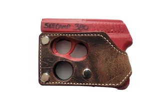 Pocket Holster Fits Seecamp 380 ACP (NO Laser) Shoot Thru brown leather - Picture 1 of 4