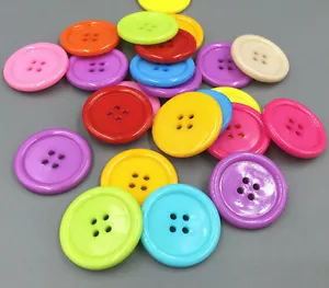 50pcs Mixed color Resin Buttons 4 Holes Sewing Scrapbooking Craft 30mm/1.18 in - Picture 1 of 2