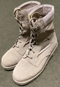 GENUINE ROMANIAN ARMY MARINES M2017 HOT WEATHER DESERT COMBAT BOOTS. UK 9. EU 44 - Foto 1 di 8