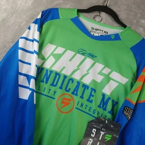 NWT Shift Strike Syndicate MX Jersey Size LARGE Multi-Color BMX Dirt Bike - Picture 1 of 16