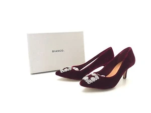 Bianco Damen Pumps Absatzschuh Stöckelschuhe Heels Rot Gr. 39 (UK 6) - Picture 1 of 8