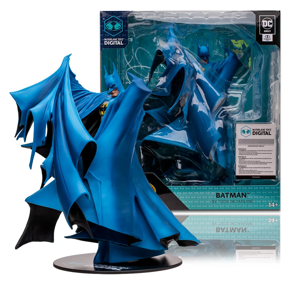 Batman Todd McFarlane 1:8 Scale PVC Statue Blue Ver. + NFT Digital Collectible - Immagine 1 di 4