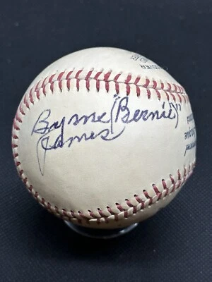 Bernie James Signed Baseball 1929 Boston Braves New York Giants JSA LOA - Image 1 of 4