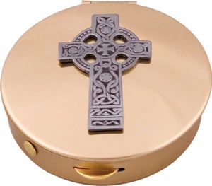 Church Pyx, altar bread, host container, gilded finish, catholic, anglican - Picture 1 of 1