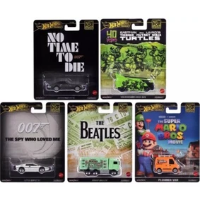 JUEGO DE 5 PIEZAS 2024 CULTURA POP D COCHES MODELO DIECAST DE HOT WHEELS HXD63-956D-7B - Imagen 1 de 2