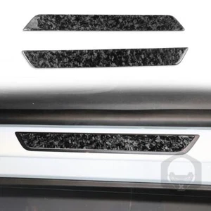 Tira de borde de umbral de puerta delantera de fibra de carbono forjada para Tesla Model 3/Y - Imagen 1 de 6