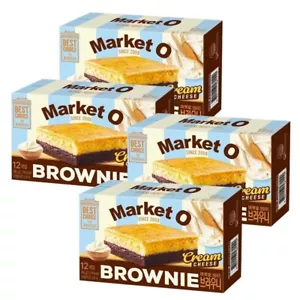 Market O Brownie Cream Cheese 240g(12p) x 4EA /Korean Snack - Picture 1 of 2