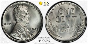 1943-S Lincoln 1C Steel Cent Wheat Penny WWII Issue PCGS MS66