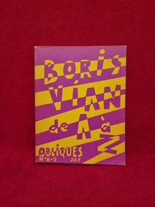 Boris Vian de A à Z -Obliques numéro spécial 8-9 - Imagen 1 de 3