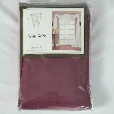 Wamsutta Elite Voile Window Scarf CLARE Color 60 x 216 - NIP - Image 1 of 4