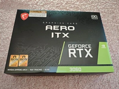 MSI GeForce RTX 3060 Ti AERO ITX 8G OC LHR Graphics Card Used Japan - Image 1 of 4