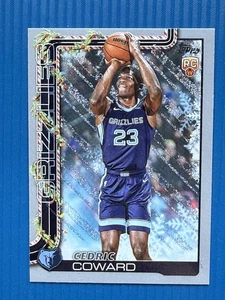 Baloncesto navideño Topps 2025-26 #H171 plateado metálico Cedrick Coward (RC) - Imagen 1 de 2