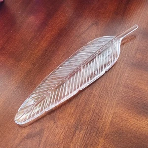 Oneida Bleikristall Adler Feder Briefbeschwerer handgeschliffen Glas Feder Home Office - Bild 1 von 10