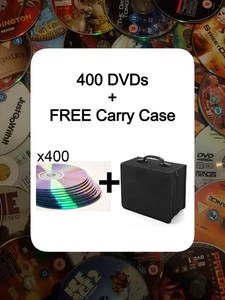 400 DVD Sammlung Konvolut - 400 gemischte Discs & GRATIS 400 Disc Tragetasche - Bild 1 von 3