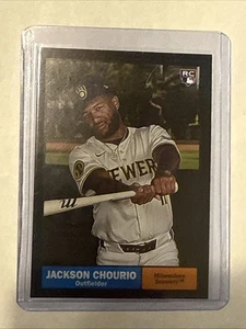 Archivos Topps 2024 - 1961 Topps Jackson Chourio #44 Black Foilboard (RC) - Imagen 1 de 2