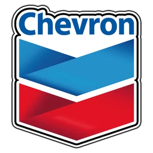 #3520 Chevron Tankstelle Logo #3 Aufkleber Marke wasserdicht Vinyl Decal gestanzt - Bild 1 von 1