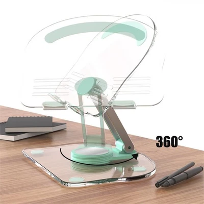 Foldable Laptop Tablet Pad Stand 360° Rotating Adjustable Desktop Holder Bracket - Image 1 of 4