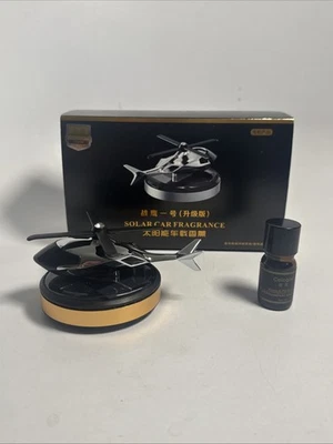 Eco-Friendly Aromatherapy Helicopter Diffuser Solar Rotating Car Air Freshener - Image 1 of 4