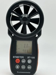Windmesser Digital Windgeschwindigkeitsmesser Handwindgeschwindigkeit und Windchill Windtemp - Bild 1 von 7