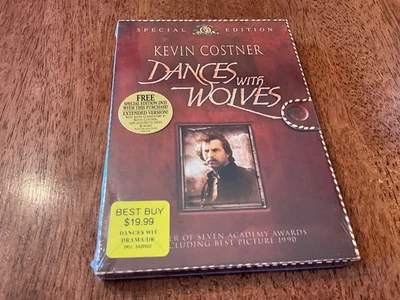 Dances with Wolves Special Edition & Extended Version DVD Set - New, Sealed - Image 1 of 2