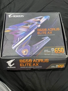Gigabyte B650 AORUS Elite AX Gaming Motherboard AMD Socket AM5, 4xDDR5, ATX - Afbeelding 1 van 5