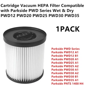 For Parkside PWD Series Wet & Dry Cartridge Filter PWD12 PWD20 PWD25 PWD30 PWD35 - Picture 1 of 6