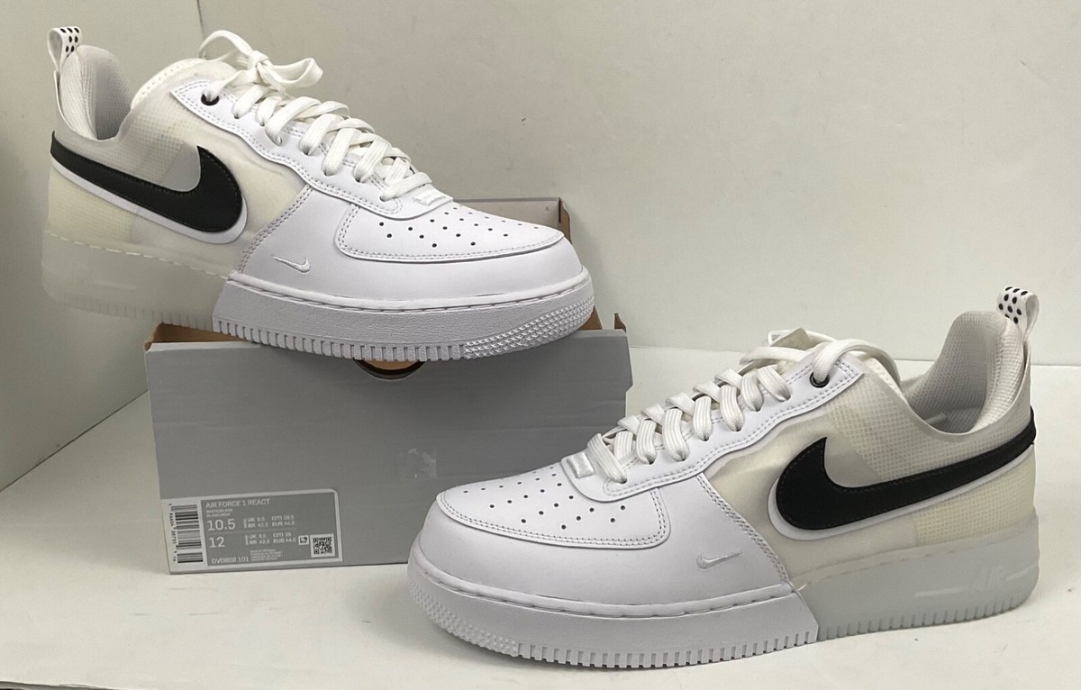 Nike Air Force 1 React White Black for Sale | Authenticity Nike Air Force 1 React White Black for Sale | Authenticity