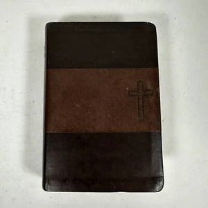 NIV Bible Zondervan Italian Duo Tone Leather  9780310605027 Brown Fast Shipping - Bild 1 von 6
