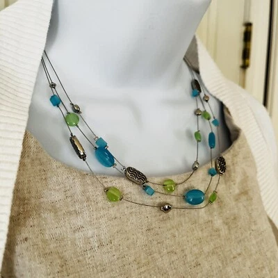 "Collar Lia Sophia Mar Caspio Costal Beach Resort vacaciones 18"" de longitud" Foto 1 de 4