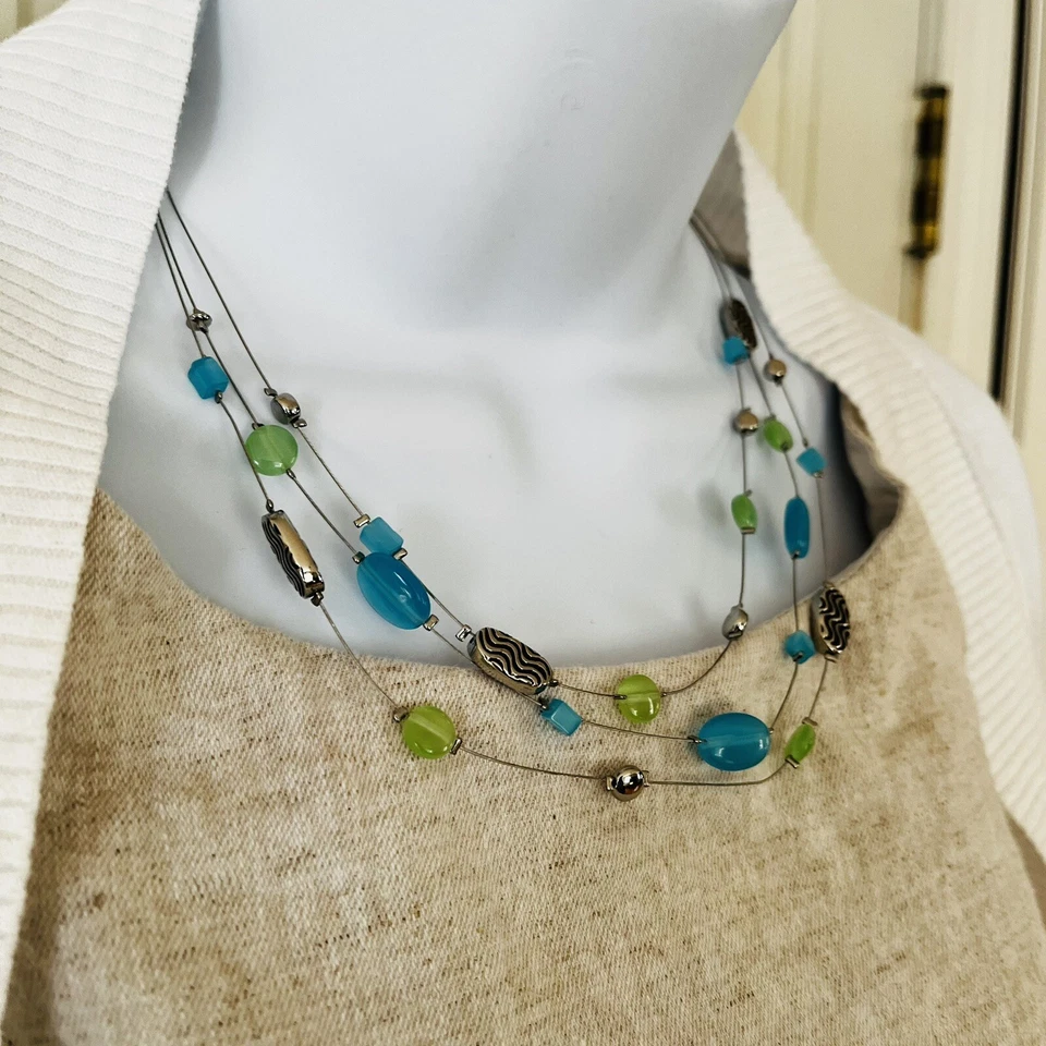 "Collar Lia Sophia Mar Caspio Costal Beach Resort vacaciones 18"" de longitud" Foto 1 de 4