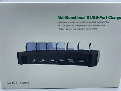 Cargador multifuncional de 6 puertos USB Foto 1 de 3